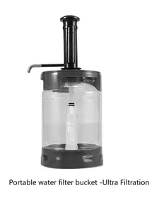 Tragbarer Handdruck-Wasserfiltereimer mit 3/5L Kapazität und Ultrafiltrationskartusche