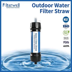 Portable Outdoor Water Filter Straw UF Ultrafiltration Purification Tool For Emergency Survival Gear Camping Hiking Gear
