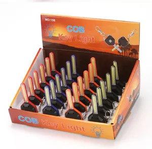 Vue détaillée du coffret de vente en gros de mini lampes porte-clés LED COB colorées