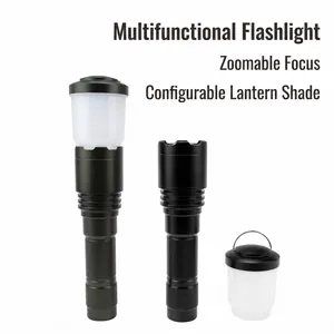 Puissante Lampe de Poche LED P70 Haut Lumen Rechargeable Zoomable en Alliage d'Aluminium Lanterne Portative pour Camping Randonnée Lumière d'Urgence
