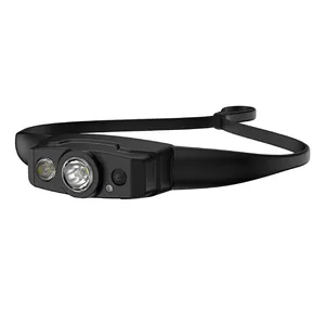 Ultra-light rechargeable LED headlamp with silicone strap for outdoor night running and hiking
