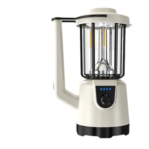 Lanterne de camping LED rechargeable professionnelle avec poignée et bouton de réglage précis