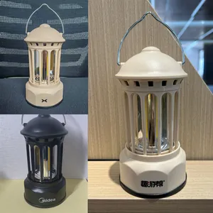 Roman column style portable LED camping lantern for indoor and outdoor decoration