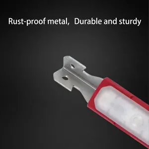 Estaca de metal duradera para tienda de campaña con luz LED