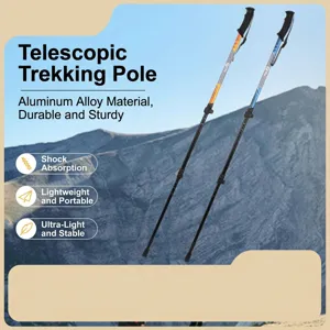 Teleskop-Trekkingschläger aus Aluminium für Outdoor-Wandern und Gehunterstützung