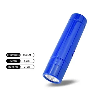 Mini torcia LED blu portatile da 150LM ad alta luminosità per la casa e outdoor
