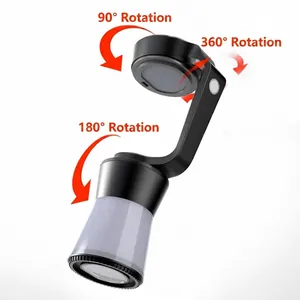 Multifunctional rechargeable LED camping light with 360-degree adjustable rotation angle