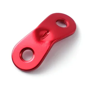 Tensor de cuerda de tienda de 3 agujeros de aleación de aluminio rojo hebilla antideslizante