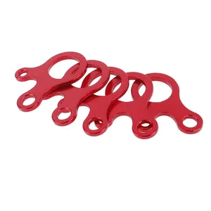 Aluminiumlegierung Zelt Windseilspanner Drei-Loch Schneckenform Schnellknotenschnalle Rutschfeste Seilversteller Camping Zubehör