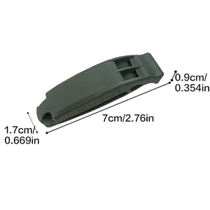 Sifflet de survie d'urgence vert durable avec marquages conformes à la norme EN ISO 12402-8