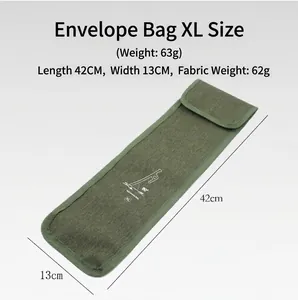 Bolsa de transporte para piquetas de tienda XL, 42 cm de largo y 13 cm de ancho