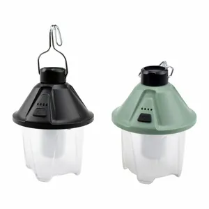 Portable LED rechargeable camping lanterns in pinecone design for outdoor tent use