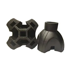 Detailed macro view showing the 19mm anti-slip cane foot base and its internal grid structure