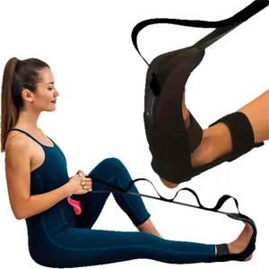 Correa de estiramiento de yoga ajustable para entrenamiento de ligamentos y piernas