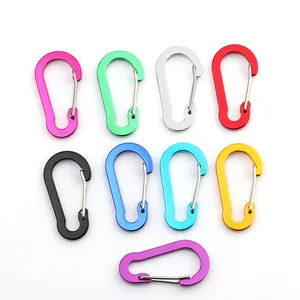 Aluminiumlegierung Draht Schnapper Karabiner Kürbisform Haken Schlüsselanhänger Für Outdoor Rucksack Wasserflasche Mehrere Farben