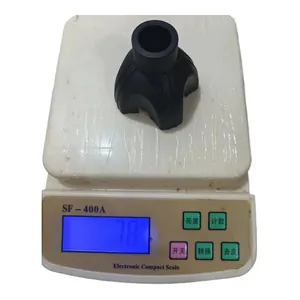 Detailed view of a durable 19mm black rubber cane quad tip base weighing 78g