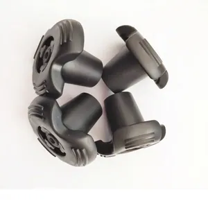 Anti-Slip Rubber Crutch Tips Replacement Foot Pads With Internal Metal Washer Heavy Duty Walking Stick Ferrules For Mobility Aids