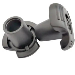 Durable non-slip black rubber crutch tips for underarm walking aids, set of two pieces