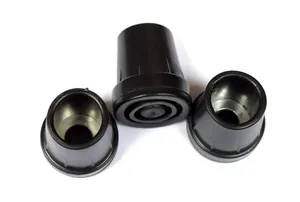 Conteras de goma negra de 19mm para muletas y bastones con diseño antideslizante
