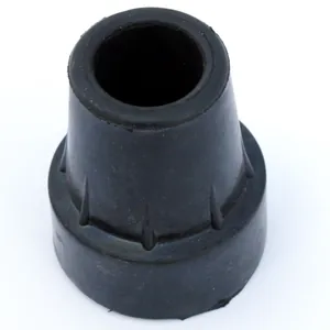Puntas de Goma Antideslizantes para Muletas Almohadillas de Repuesto para Pies de Bastón Punta de Bastón Resistente al Desgaste Con Junta Metálica Para Personas Mayores