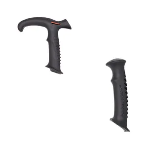 Empuñaduras ergonómicas negras de repuesto para bastones de trekking en forma de T y rectos