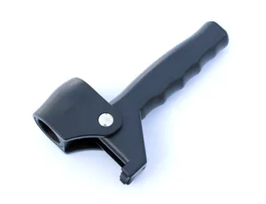 Detailansicht des schwarzen Zusatzgriffs für 22 mm Gehstöcke mit ergonomischem Griff.