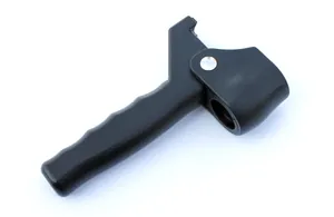 Professioneller schwarzer ergonomischer Zusatzgriff für 22-mm-Gehstöcke und Mobilitätshilfen