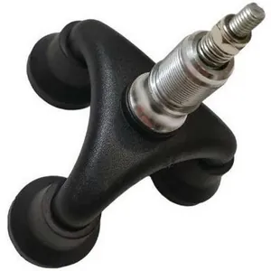 Non-slip tripod rubber base attachment for elderly walking cane stability