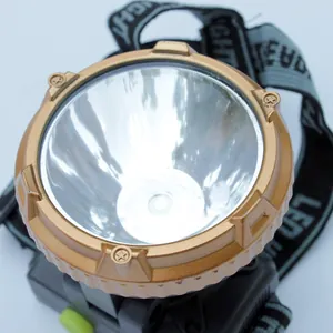 Professional rechargeable outdoor LED headlamp with adjustable strap for fishing and cycling