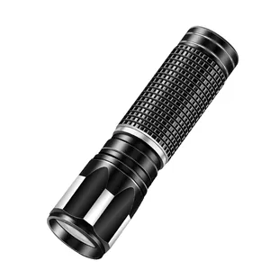 High-power LED flashlight with USB charging for portable outdoor long-range lighting