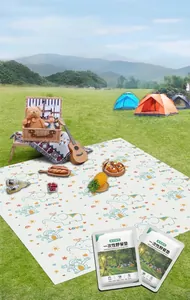 Tappetino da picnic impermeabile usa e getta per campeggio all'aperto con simpatici motivi