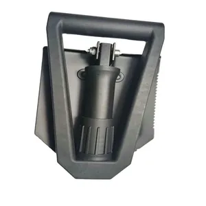 Pala militar plegable de acero al manganeso resistente para camping y actividades al aire libre