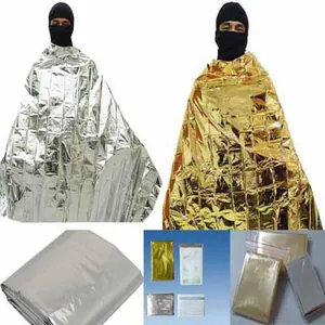 Coperte termiche di emergenza argento e oro resistenti per la sopravvivenza esterna