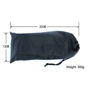 Custodia portatile nera per sgabello pieghevole da esterno, 30x13cm, peso 300g