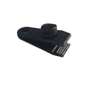 Clip per tenda da esterno in plastica nera resistente con vite regolabile per tettoia antivento