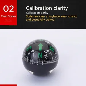 High precision 28mm portable spherical compass ball for reliable outdoor navigation