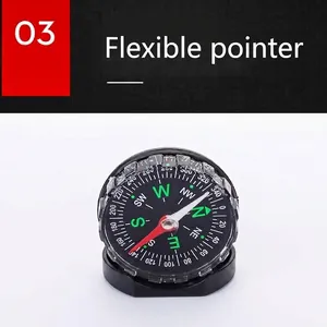 Portable lightweight outdoor camping compass with 4.5cm diameter and sensitive needle