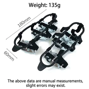 Non-slip steel spike ice cleats for outdoor hiking and climbing on snow and ice