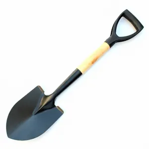 Badile da esterno multifunzionale con manico in legno per giardinaggio e campeggio