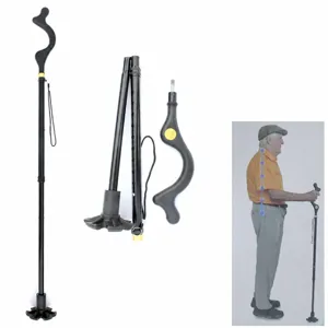 Bastone da Passeggio Pieghevole Regolabile per Anziani Leggera Lega di Alluminio Ausilio alla Mobilità Bastone Telescopico