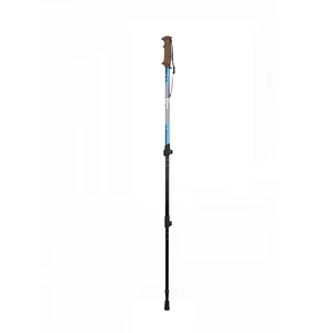 Bastone da trekking telescopico in alluminio con impugnatura ergonomica antiscivolo