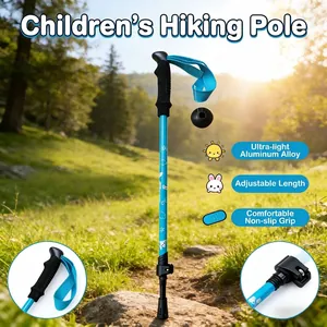 Verstelbare Wandelstok voor Kinderen Lichtgewicht Aluminiumlegering Telescopische Wandelstok Voor Kinderen Outdoor Wandelen Kamperen Schattig Cartoon Patroon