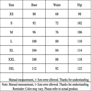 Size guide table for minimalist high waist white trousers available from XS to 3XL