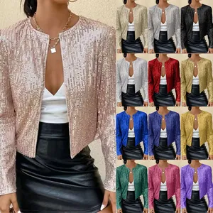 Comprehensive grid view showcasing all various color options for this sequin jacket