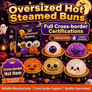 Juguete Squishy de Halloween Calabaza Fantasma Juguete Sensorial Alivio del Estrés para Niños Adultos Regalos de Fiesta Caja Sorpresa