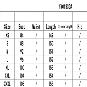 Comprehensive measurement size chart for elegant summer strapless slit evening maxi dress.