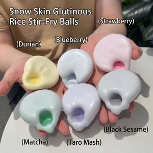 Handgemaakte Mochi Squishy Bal Stressverlichtend Speelgoed TPR Ijs Huid Knijpbal Zacht Sensorisch Fidget Speelgoed Voor Volwassenen Kinderen Ontspanning