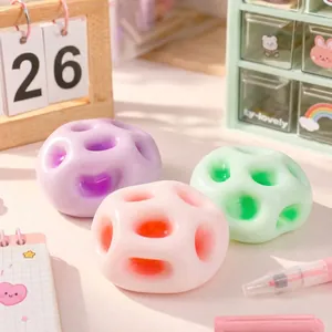 Balles anti-stress mochi souples pour le bureau et les études, tons pastels