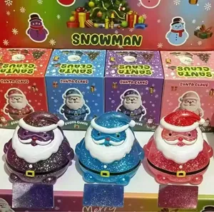 Détail de jouets antistress Père Noël à rebond lent en coffret cadeau