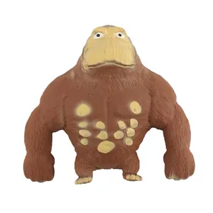 Viral brown squishy gorilla stress relief toy for decompression and anxiety relief